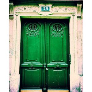 emerald green doors