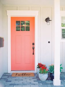 coral door ideas