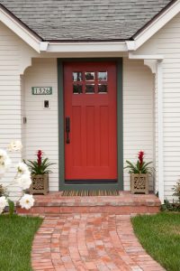 red exterior door color ideas